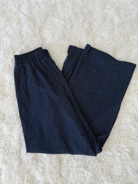Navy Blue Polka Dot Loungewear Pants