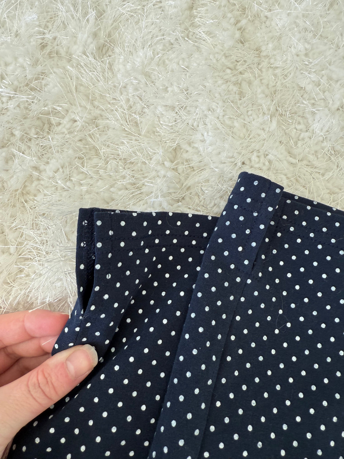 Navy Blue Polka Dot Loungewear Pants