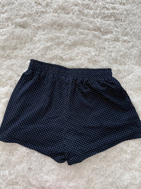 Navy Blue Polka Dot Loungewear Shorts