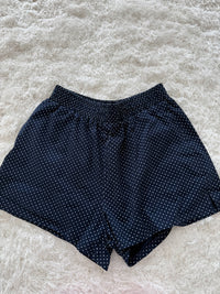 Navy Blue Polka Dot Loungewear Shorts
