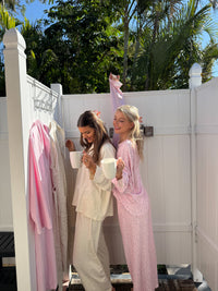 Light Pink Ditsy Floral Long Sleeve Pajama Top