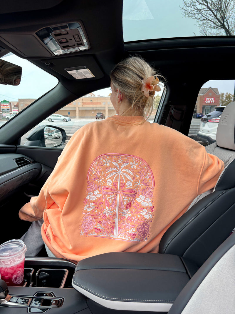 Sherbet Tropical Palms Sweatshirt
