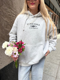 Afternoon Grey Sunkissedcoconut Logo Embroider Hoodie