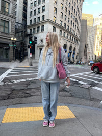 Afternoon Grey Sunkissedcoconut Logo Embroider Hoodie