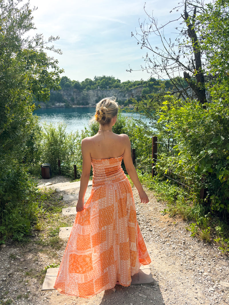 Ibiza Sunkissed Patchwork Maxi Dress