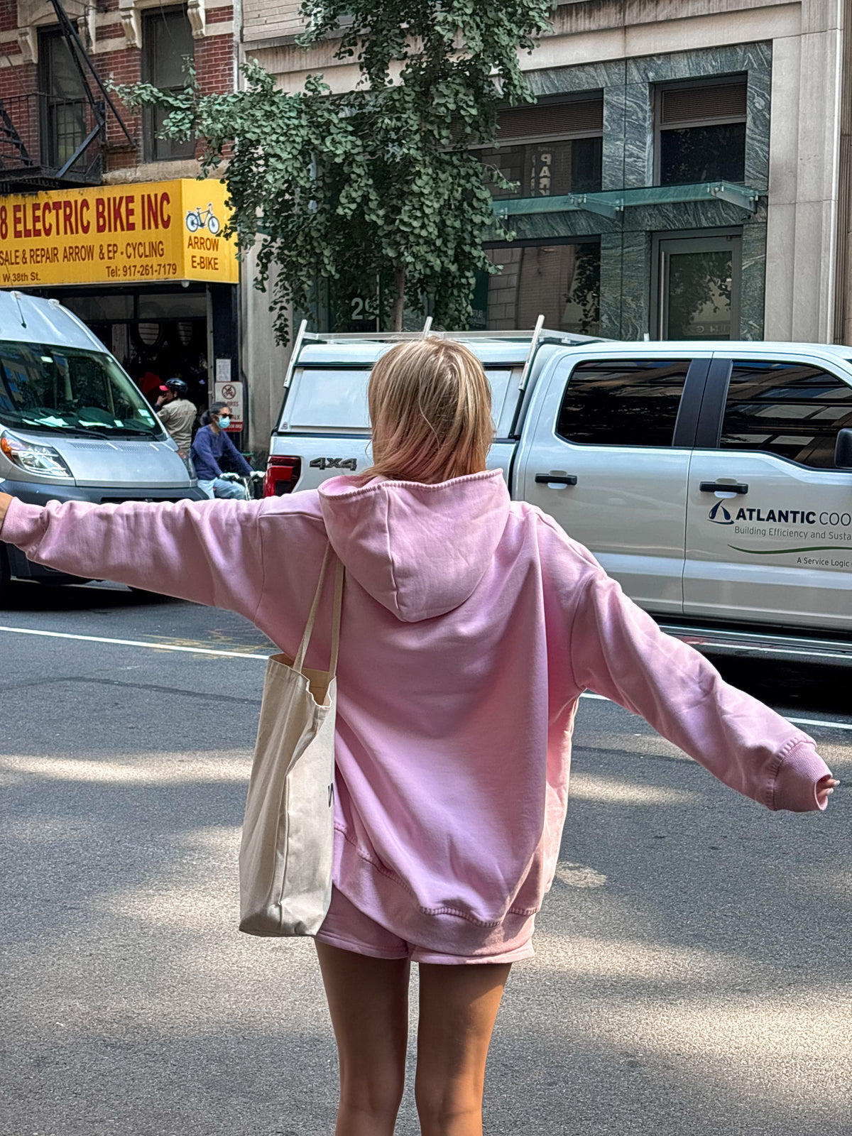 Light Pastel Magenta Stitched Sunkissedcoconut Logo Hoodie 100% Cotton