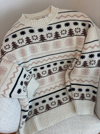 Moose Tracks Winter Sweater