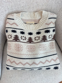 Moose Tracks Winter Sweater