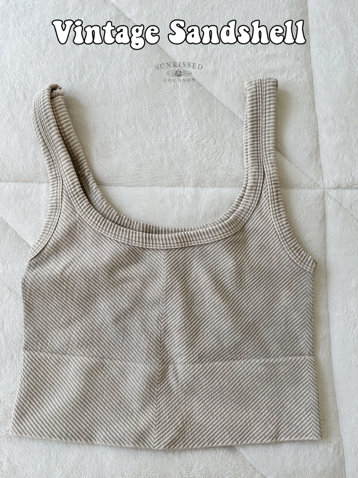 NEUTRAL EVERYDAY SEAMLESS TANKTOPS - Sunkissedcoconut