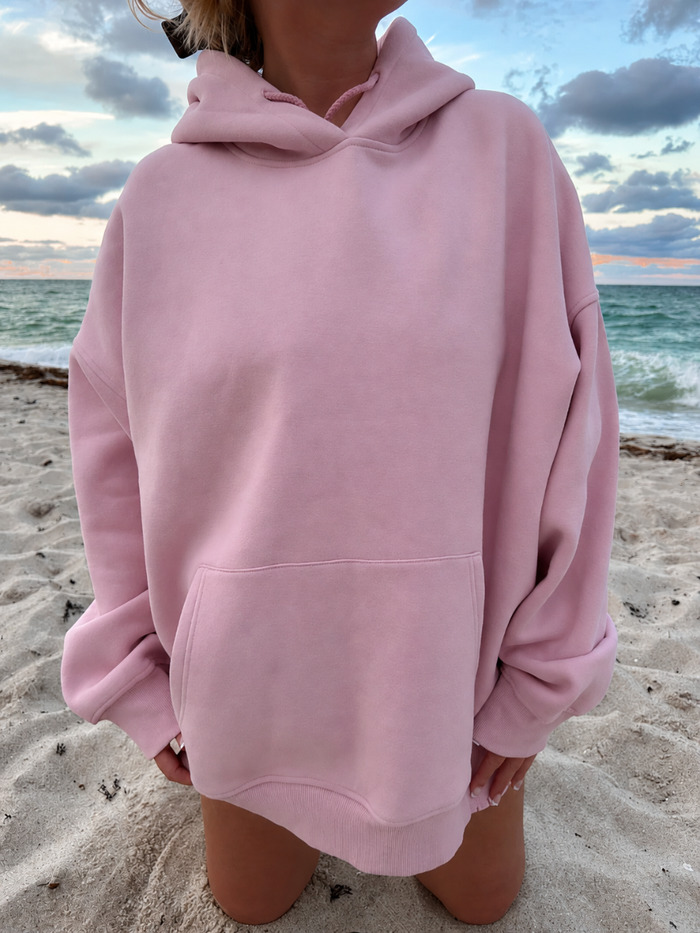 Mauve Mist Basic Blank Hoodie
