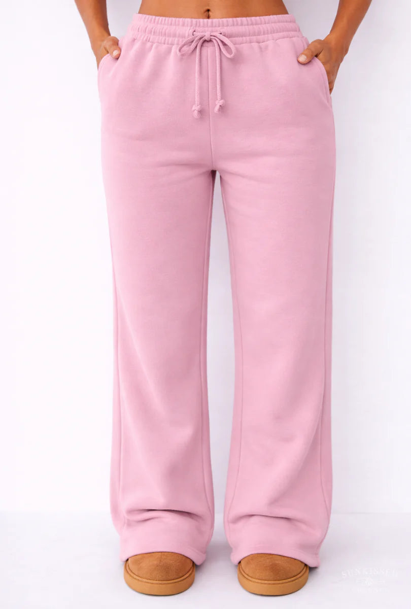 Sunkissedcoconut Plush Signature Flare Sweatpants