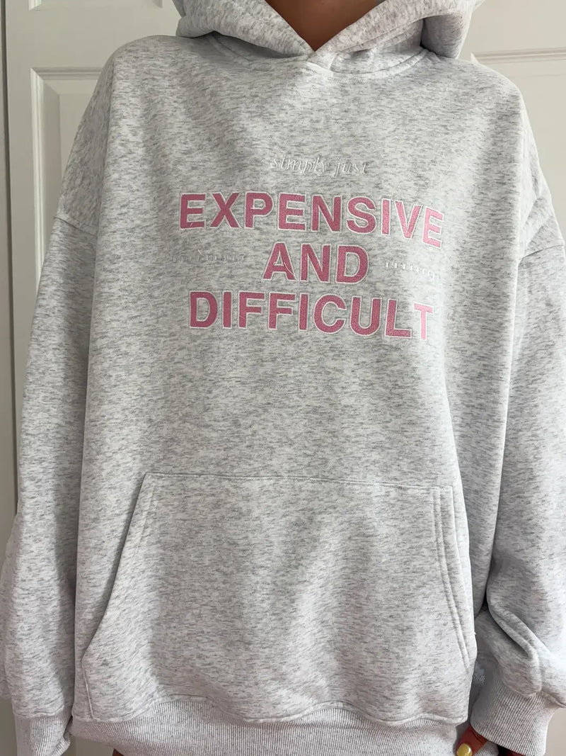 Expensive And Difficult Embroider Hoodie