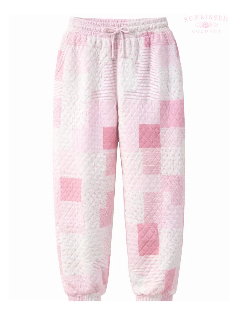 Margo Patchwork Quilted Jogger Sweatpants