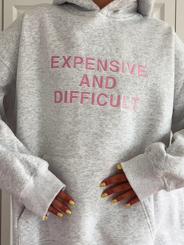 Expensive And Difficult Embroider Hoodie
