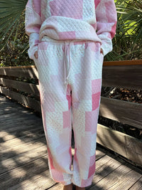 Margo Patchwork Quilted Jogger Sweatpants