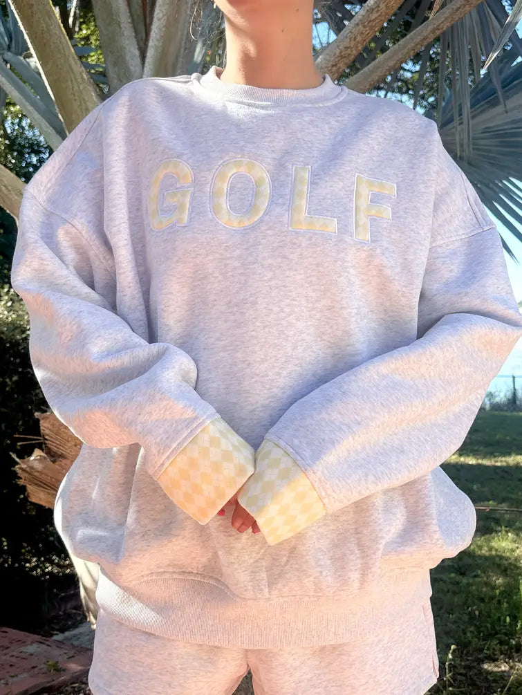 Pearl Grey Golf Sweatshirt