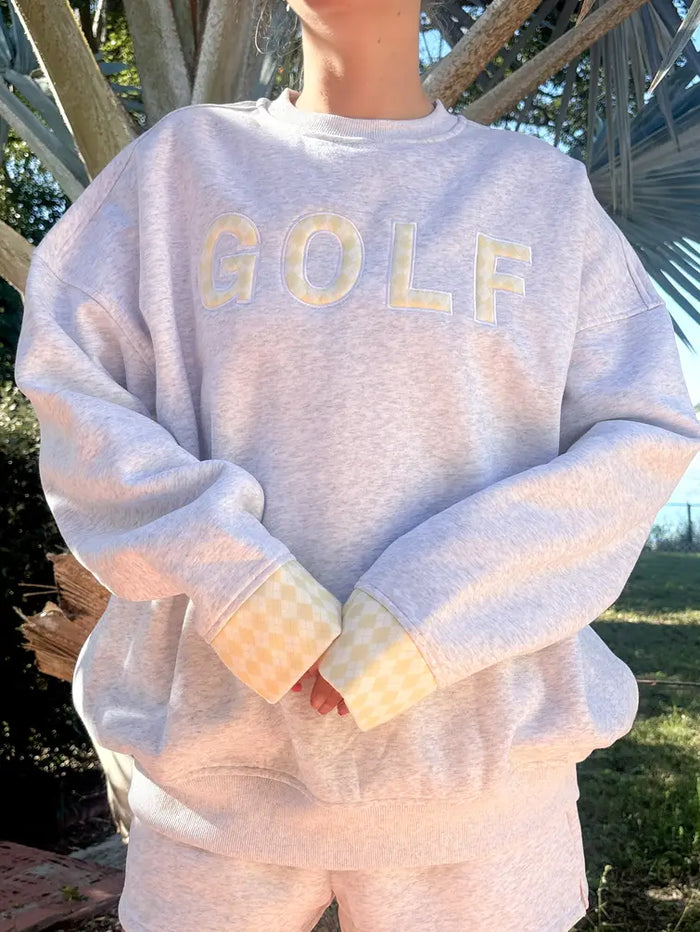 Pearl Grey Golf Sweatshirt