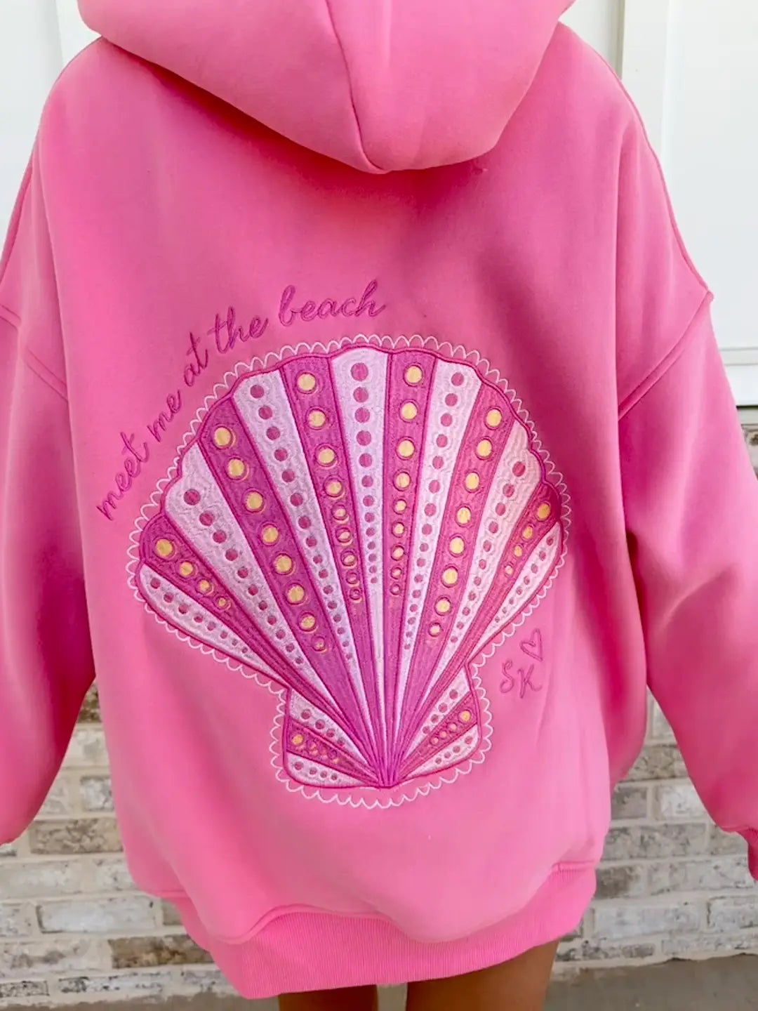 Seashell Embroidered Hoodie