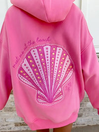 Seashell Embroidered Hoodie