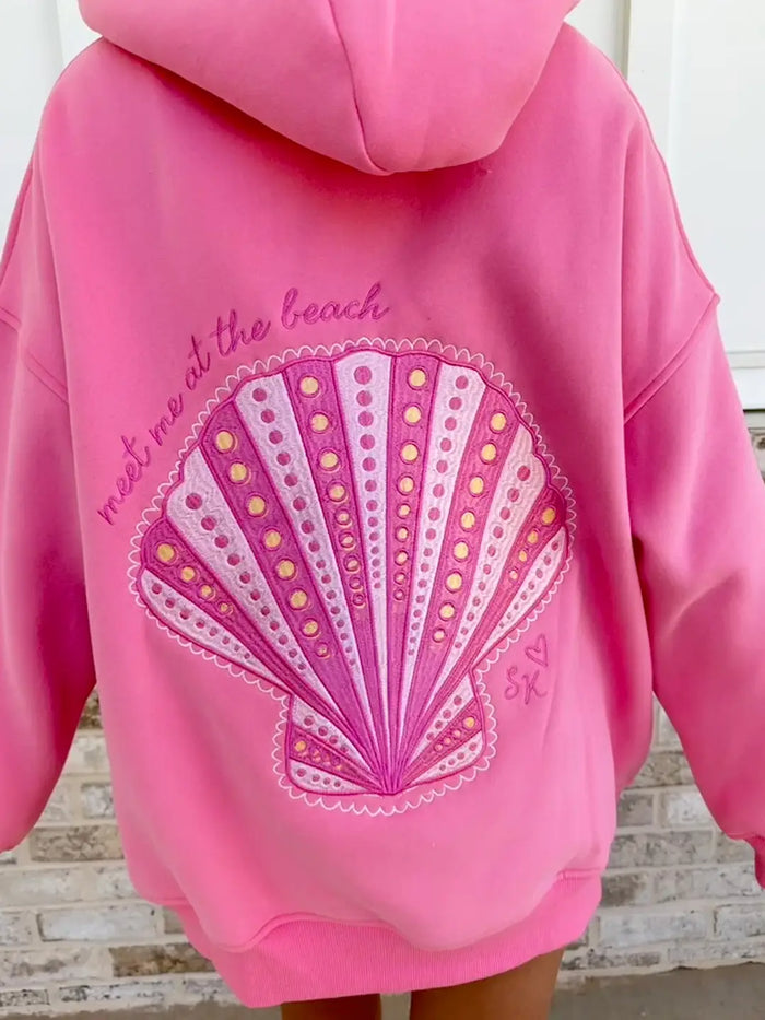 Seashell Embroidered Hoodie