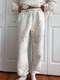 Christmas Holiday Quilted Joggers