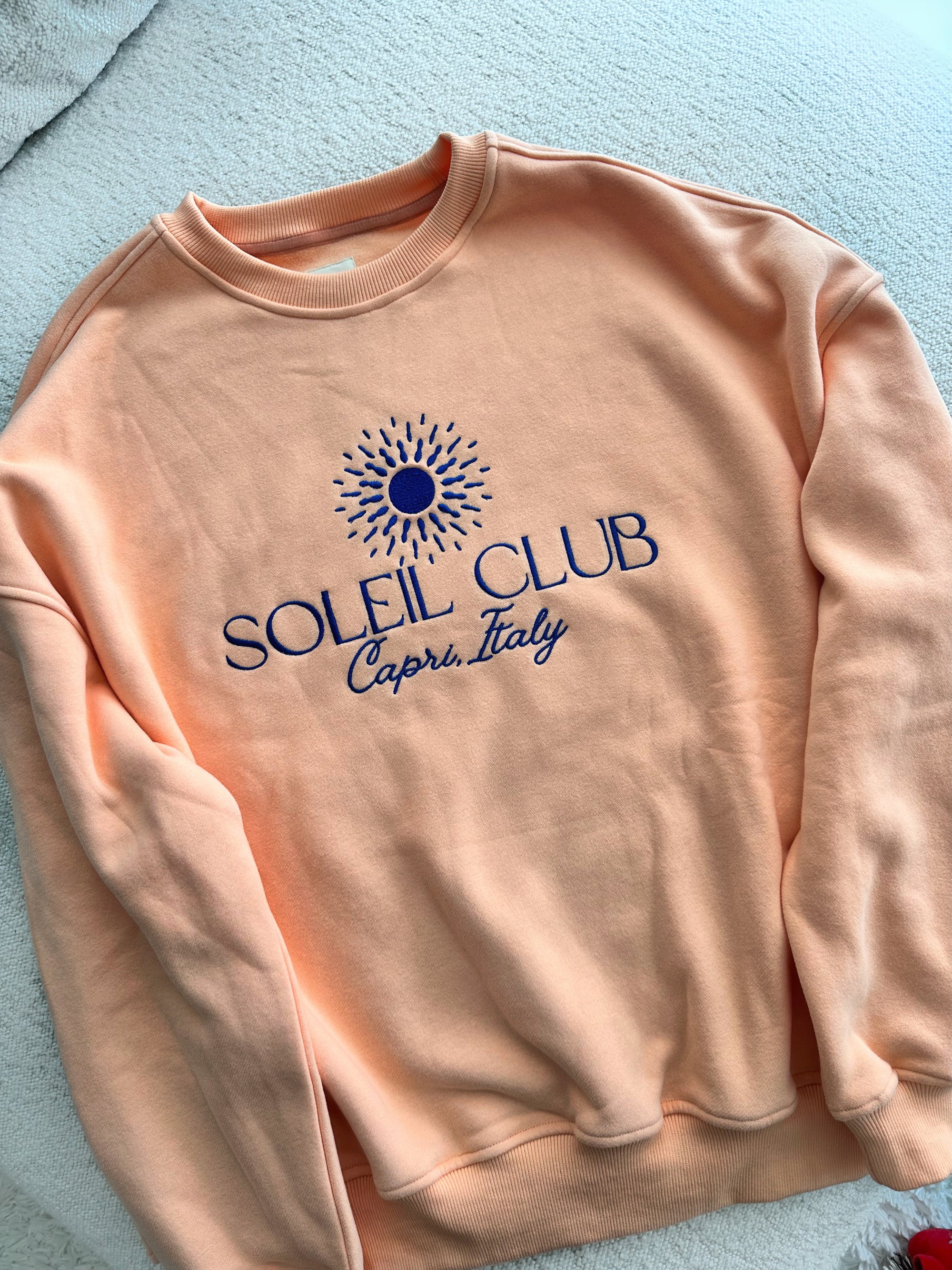 SOLEIL CLUB SWEATSHIRT - Sunkissedcoconut