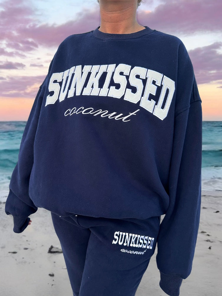 Yacht Club Sunkissed Navy Blue Sweatshirt