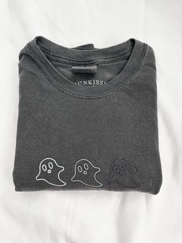3 Ghost Embroider Tee - Sunkissedcoconut