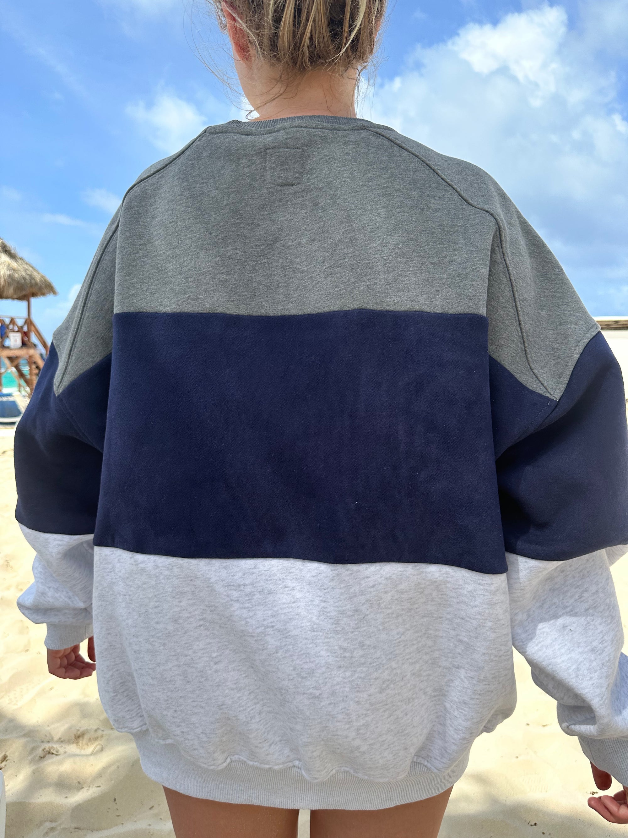 PREPPY CREW SWEATSHIRT - Sunkissedcoconut