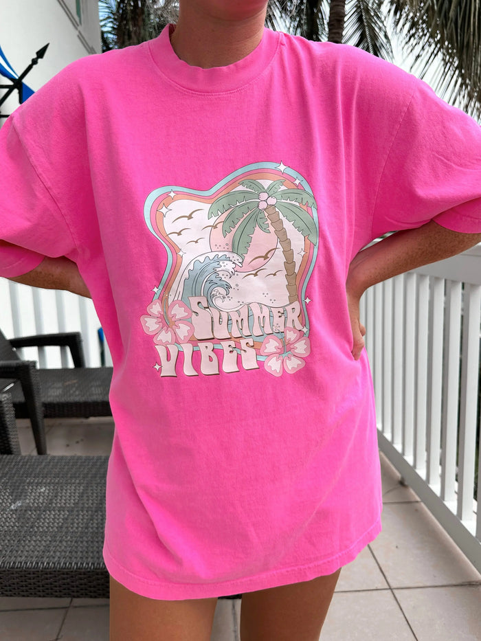 SUMMER VIBES TEE - Sunkissedcoconut