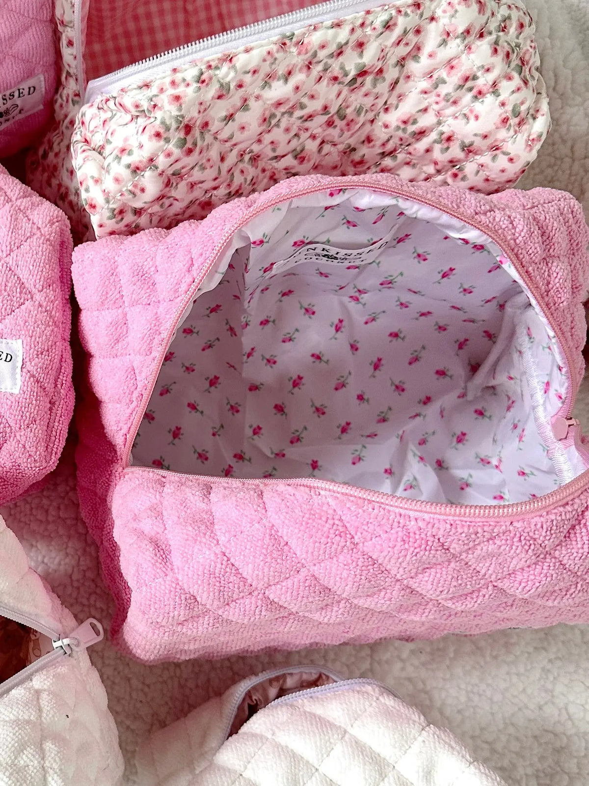 Small Olivia Quilted Handmade Travel Bag