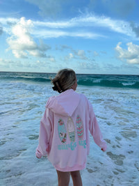 SURFS UP ZIP-UP HOODIE - Sunkissedcoconut