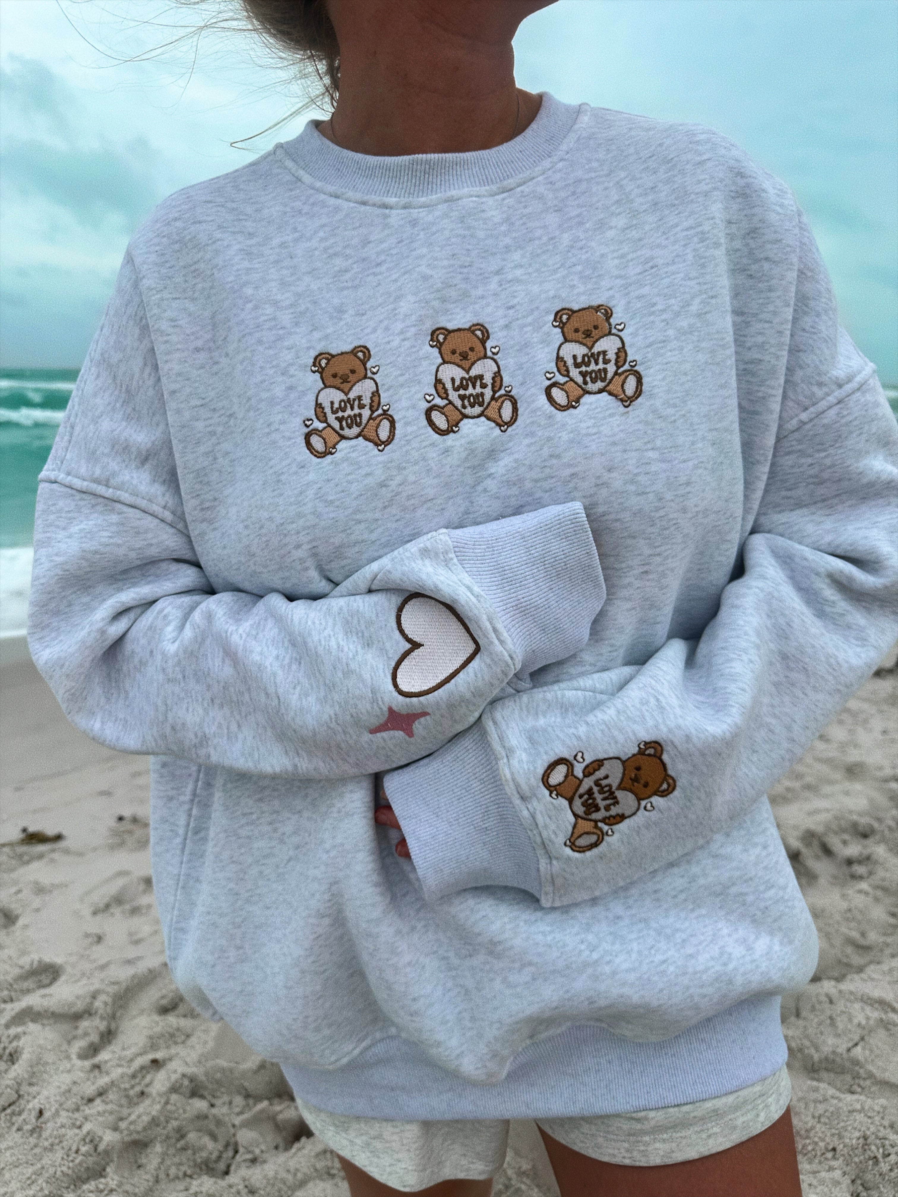 Teddy Bear Embroider Hoodie – Sunkissedcoconut