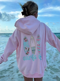 SURFS UP ZIP-UP HOODIE - Sunkissedcoconut