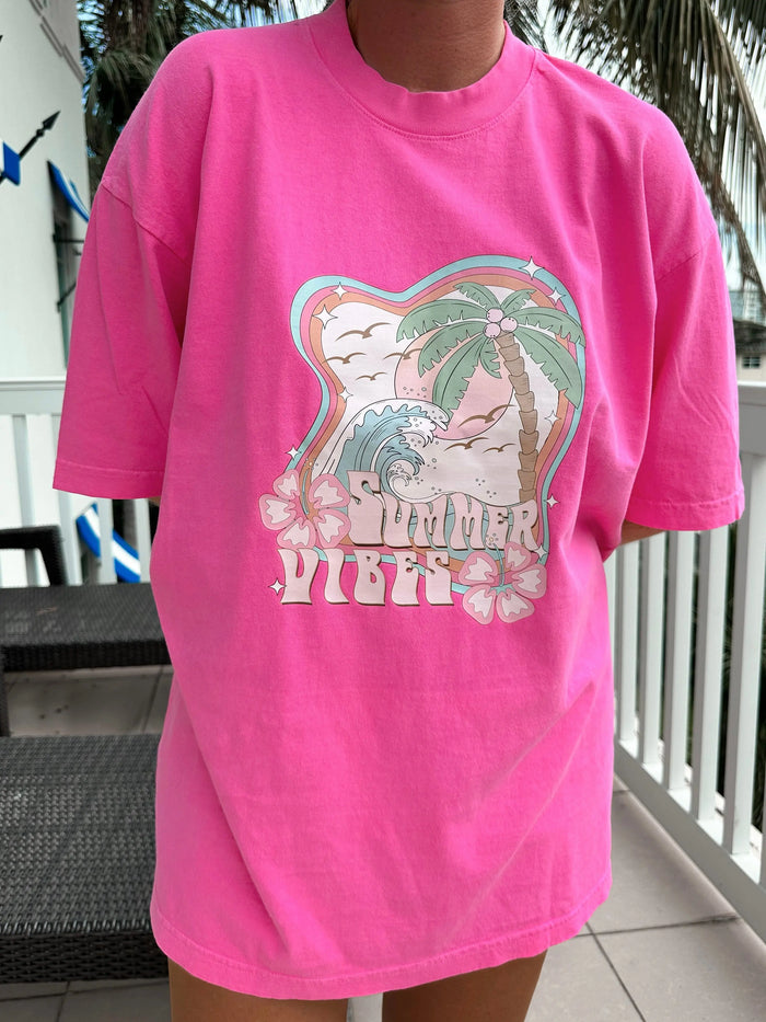 SUMMER VIBES TEE - Sunkissedcoconut