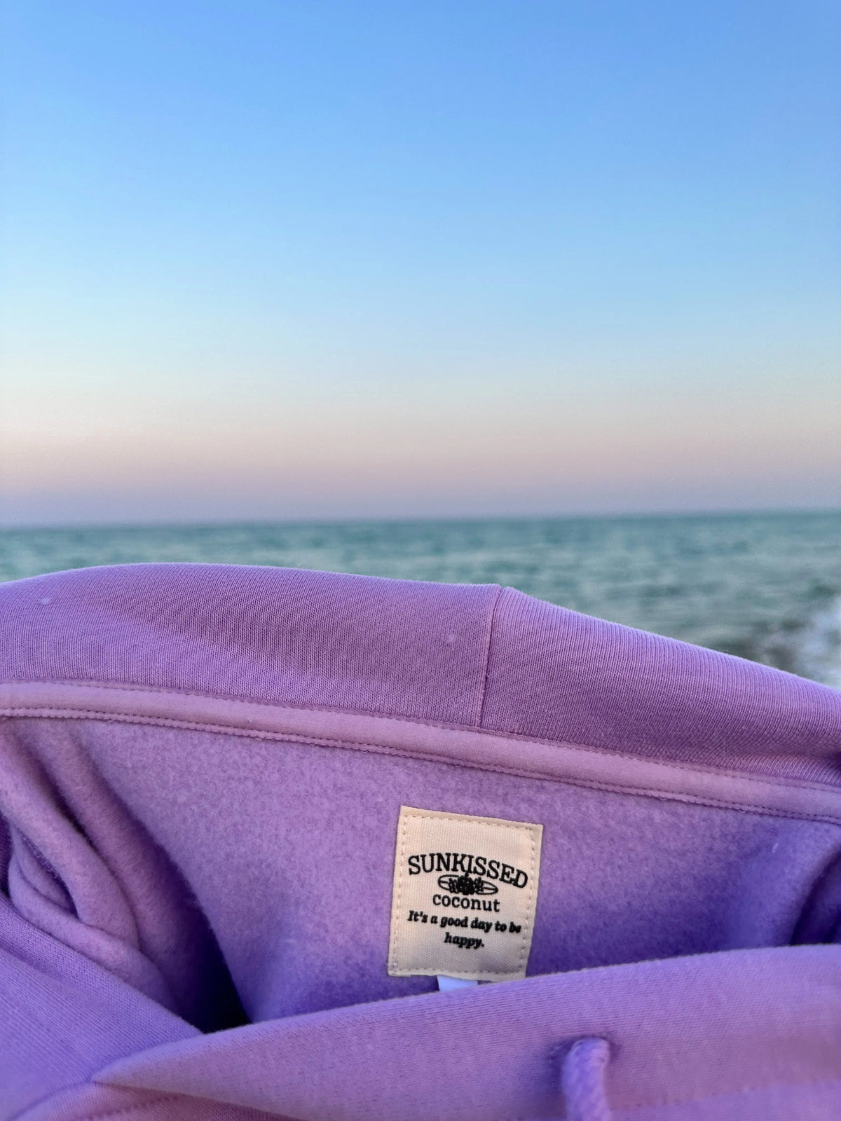 HIBISCUS FLOWER TOWEL EMBROIDER HOODIE - Sunkissedcoconut