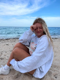 BEACH BUM WAVES SWEATSHIRT - Sunkissedcoconut
