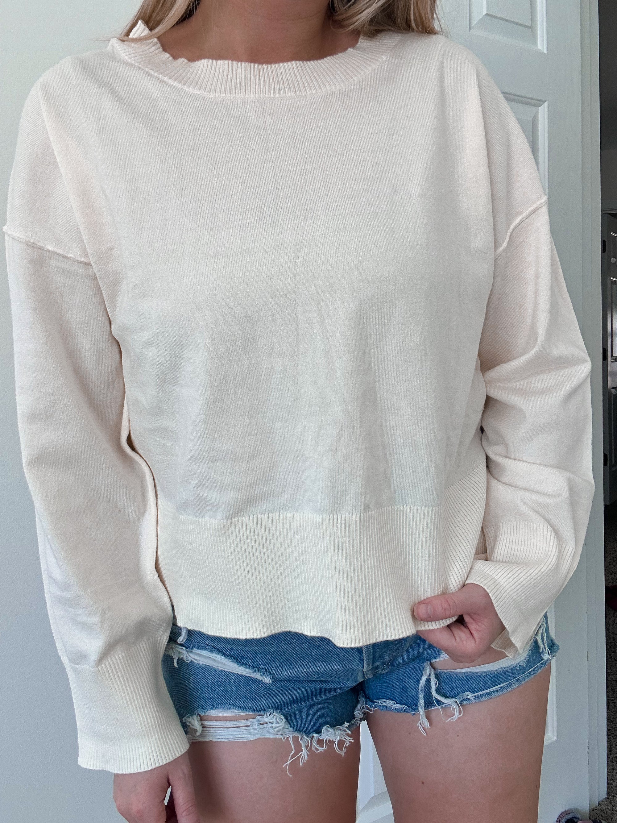 Ivory Buttery Soft Sweater