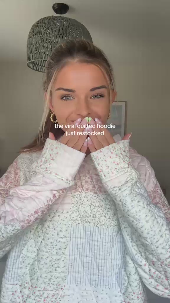 Quilted Pastel Hoodie