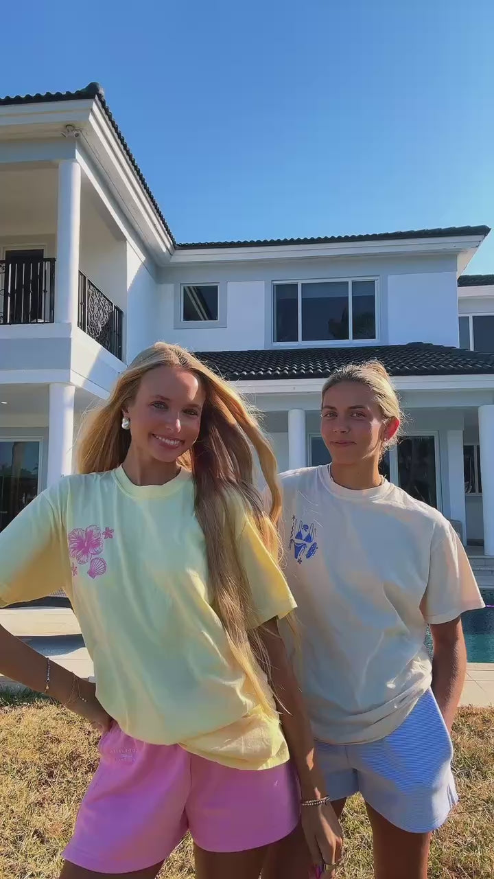 Ivory Blue Swim And Surf Comfort Colors Tee