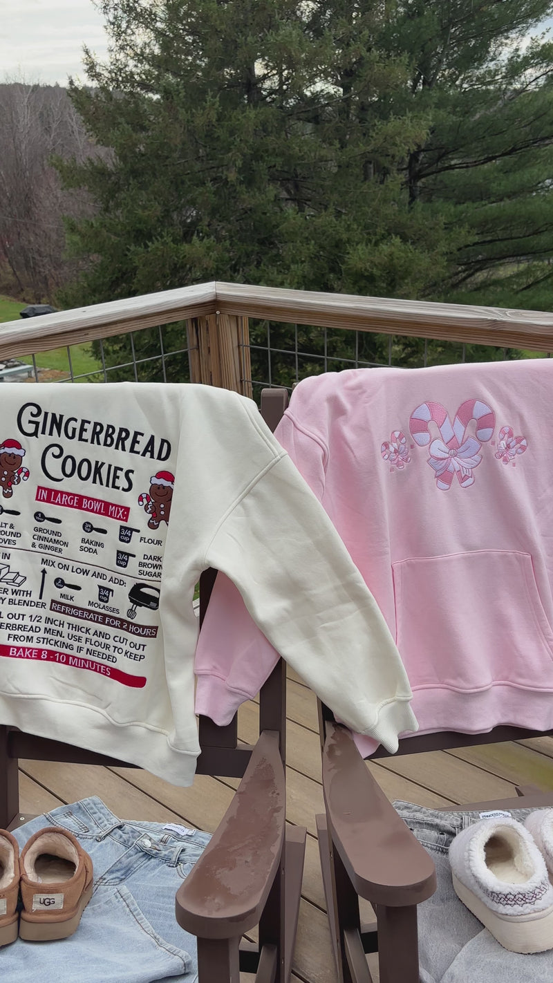 Light Pink Candy Cane Wonderland Hoodie