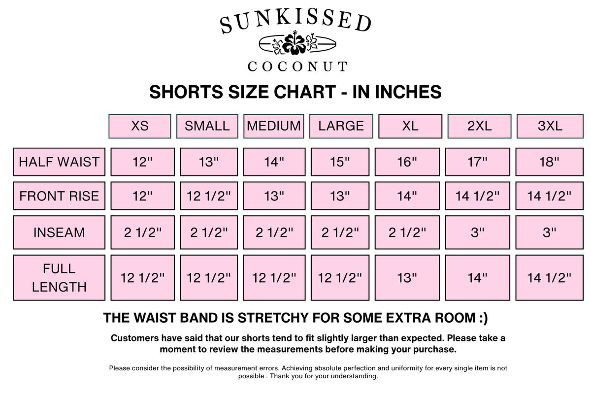 Brown and White Big Striped Shorts