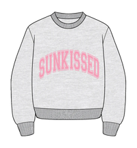 Sunkissed Collegiate Embroider Oversized Crewneck Sweatshirt