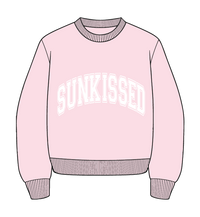 Light Pink Varsity Embroider Sweatshirt