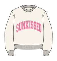Sunkissed Collegiate Embroider Oversized Crewneck Sweatshirt