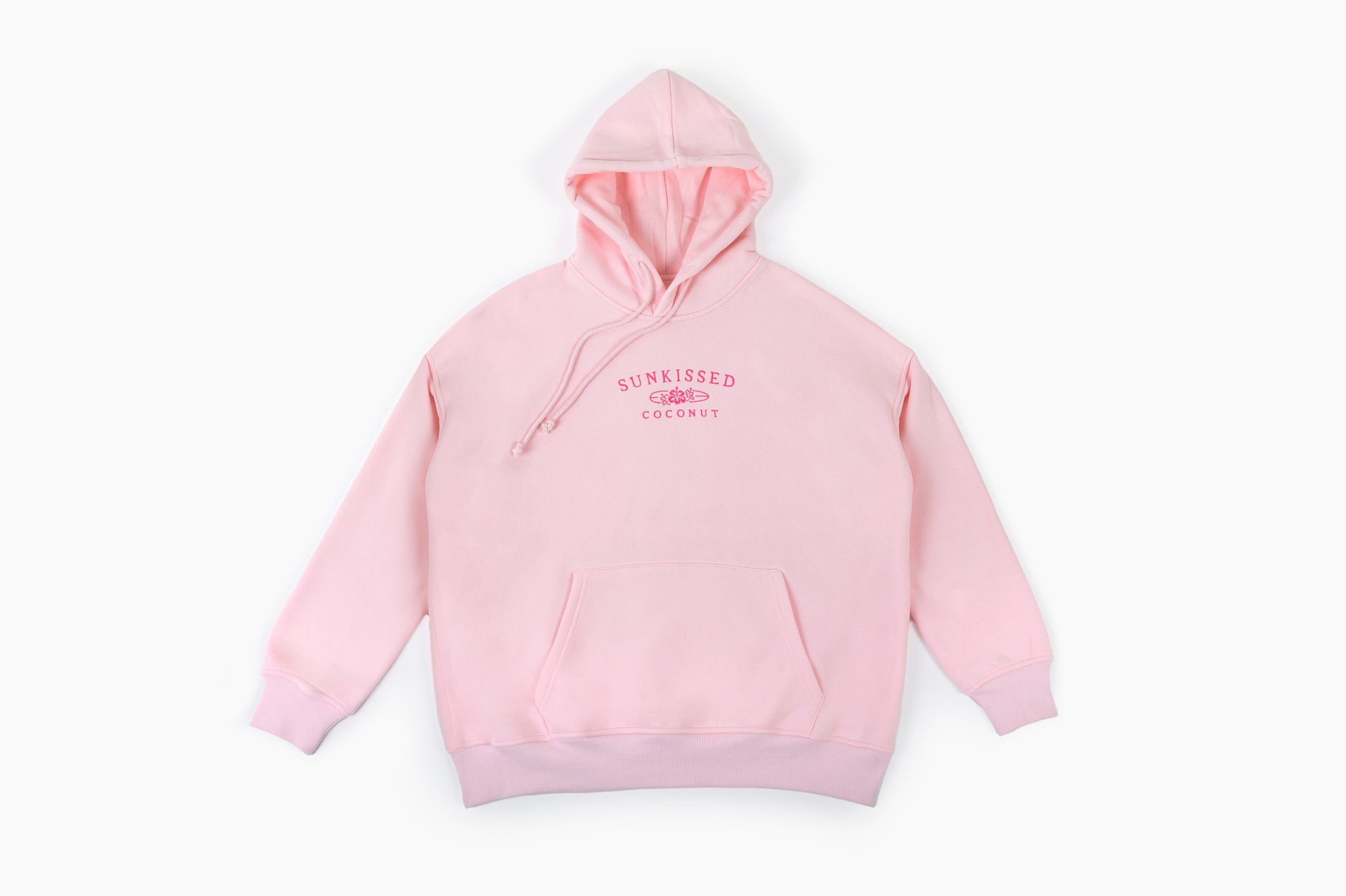 Tana Light Pink Embroider Sunkissedcoconut Hoodie