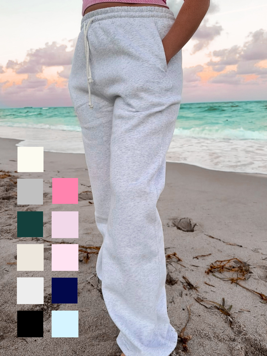 Sunkissedcoconut Plush Signature Flare Sweatpants