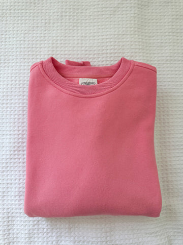 Rose Pink Basic Blank Sweatshirt