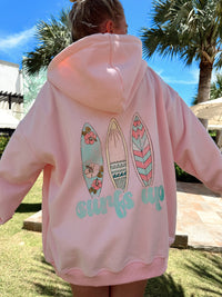 SURFS UP ZIP-UP HOODIE - Sunkissedcoconut