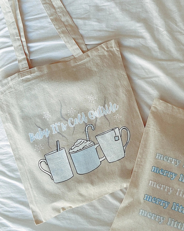 Baby It's Cold Outside Christmas Tote Bag